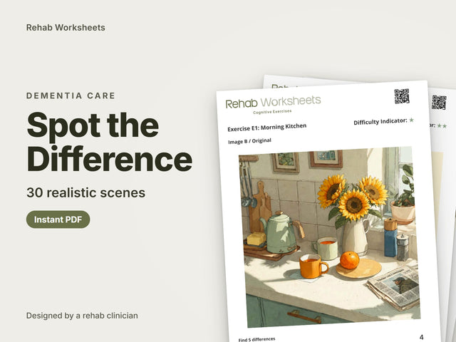 Spot the Difference printable pack